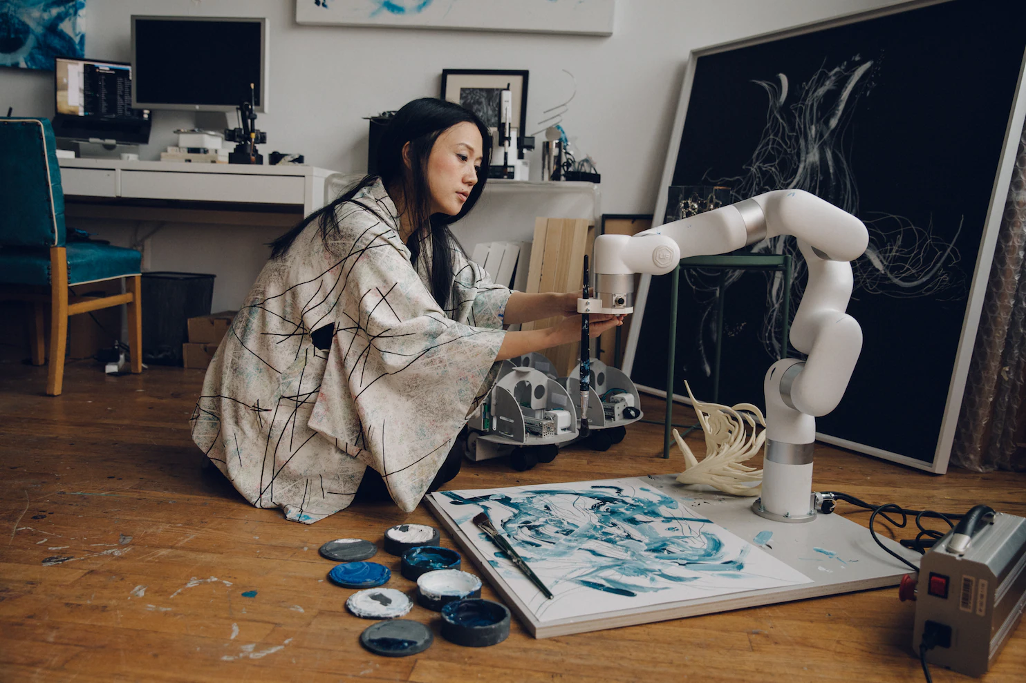 Image relating to Sougwen Chung: Drawing with Robotic Systems